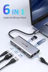 UtechSmart 6-in-1 USB-C Hub with 4K HDMI