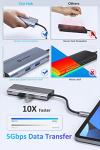 UtechSmart 6-in-1 USB-C Hub with 4K HDMI
