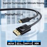 Cable Matters 6ft USB-C to DisplayPort 1.4 Cable
