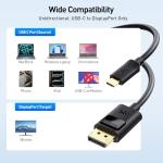 Cable Matters 6ft USB-C to DisplayPort 1.4 Cable