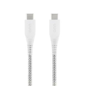 6' Braided USB-C Cable in White