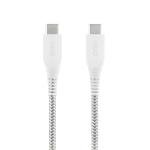 6' Braided USB-C Cable in White