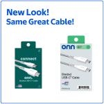 6' Braided USB-C Cable in White