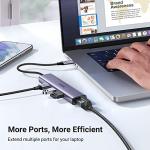UGREEN USB-C Ethernet Adapter with 3 USB Ports