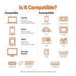 Amazon Basics USB-C to DisplayPort Cable 1.8m Black