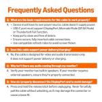 Amazon Basics USB-C to DisplayPort Cable 1.8m Black