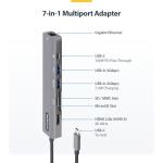 StarTech 7-in-1 USB-C Hub with Long Cable