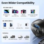 INIU 66W Dual-Port USB-C Car Charger