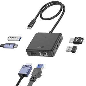 BENFEI 6-in-1 USB-C Hub with HDMI and Ethernet