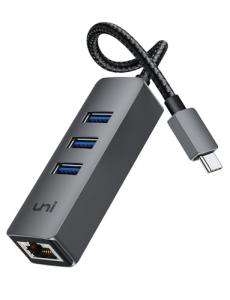 uni USB-C Ethernet Adapter for Fast Wired Connection