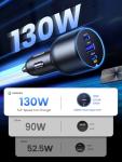 UGREEN 130W Fast USB-C Car Charger with 3 Ports