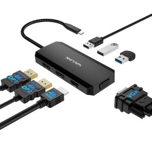 USB-C Docking Station with Dual DP and HDMI