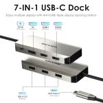 WAVLINK USB-C Docking Station with Triple Monitor Support