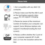 USB-C Docking Station with Dual DP and HDMI