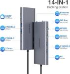 14-in-1 USB-C Multiport Docking Station with HDMI