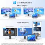 Dual Monitor Docking Station USB-C Hub Adapter