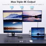 USB-C Docking Station with Dual DP and HDMI