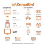 Amazon Basics USB-C to DisplayPort Adapter, Gray