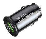 40W Fast USB-C Car Charger with Dual Ports