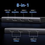 UGREEN Revodok Pro 308 USB-C Hub with Triple Display