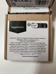 Amazon Basics USB-C to DisplayPort Adapter, Gray