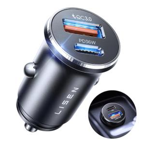 LISEN 54W USB-C Fast Car Charger Adapter