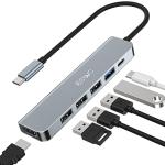 6-in-1 USB-C Hub with 4K HDMI Output