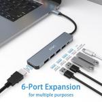 6-in-1 USB-C Hub with 4K HDMI Output