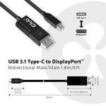 Club 3D USB-C to DisplayPort 1.4 8K Cable