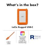 LaCie Rugged 1TB USB-C Portable Hard Drive