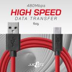 JuicEBitz® Long USB-C to USB-A Charger Cable