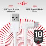 JuicEBitz Fast Charger USB-A to USB-C Cable