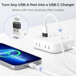 USB-C to USB Adapter 3-Pack for Apple & Samsung
