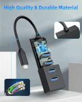 4-Port USB-C Hub with 5Gbps Speed