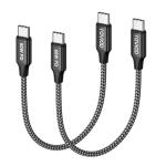 RAVIAD USB-C Fast Charging Cable 0.3M (2 Pack)