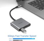 USB C to HDMI 3-in-1 Adapter, 4K Output