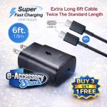 25W USB-C Fast Charger with 6FT Cable
