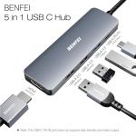 BENFEI 5-in-1 USB-C Hub with 4K HDMI