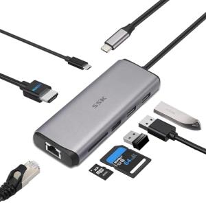 SSK 8-in-1 USB-C Hub with 4K HDMI