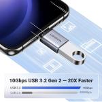 UGREEN USB-C to USB Adapter 10Gbps, 2 Pack