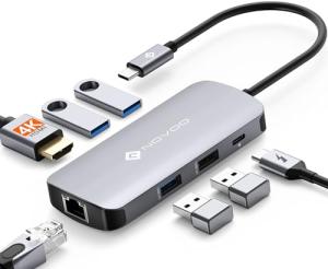 7-in-1 USB-C Hub with HDMI, Ethernet, USB Ports