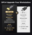 WARRKY 4K USB-C to DisplayPort Cable 1.8m
