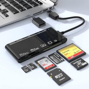 7-in-1 USB Card Reader for Multiple Formats