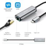 USB C to Gigabit Ethernet Adapter by TECKNET