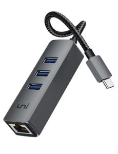 uni USB C Ethernet Adapter for Thunderbolt Devices