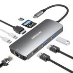 9-in-1 USB-C Hub for Laptops with 4K HDMI