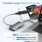 9-in-1 USB-C Hub for Laptops with 4K HDMI