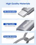 CLEEFUN 3M USB-C Cable 2-Pack Fast Charger