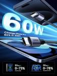 UGREEN 60W USB C Charger Cable 2-Pack