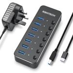 RSHTECH 7-Port USB C Hub with Switches